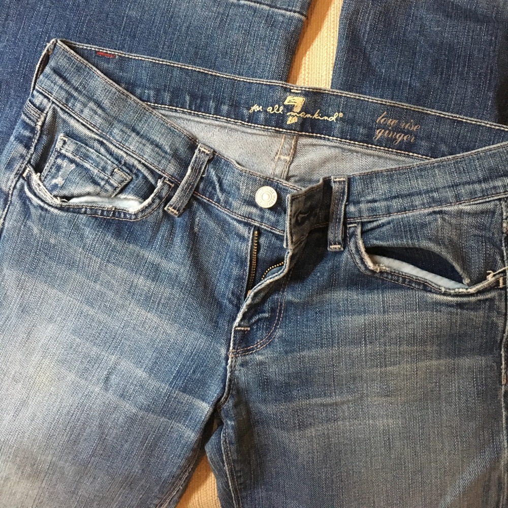 7 for all mankind low rise ‘ginger’ flare jean